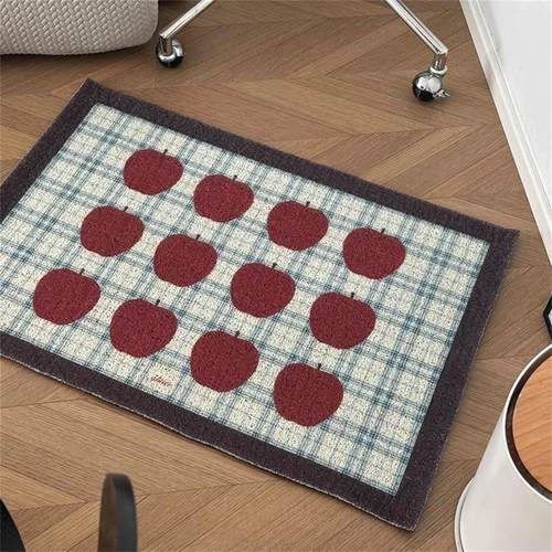 ins风入户门丝圈地垫可裁剪