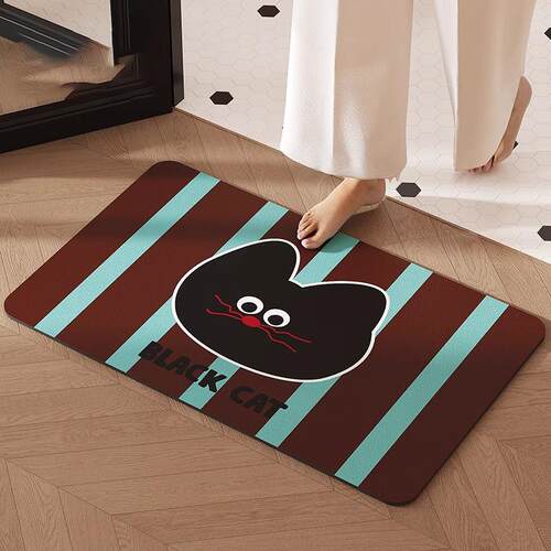 卡通小象厨房地垫硅藻泥防滑耐脏