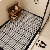 丝圈浴室防滑垫家用卫浴满铺脚垫卫生间淋浴房专用镂空高排水地垫