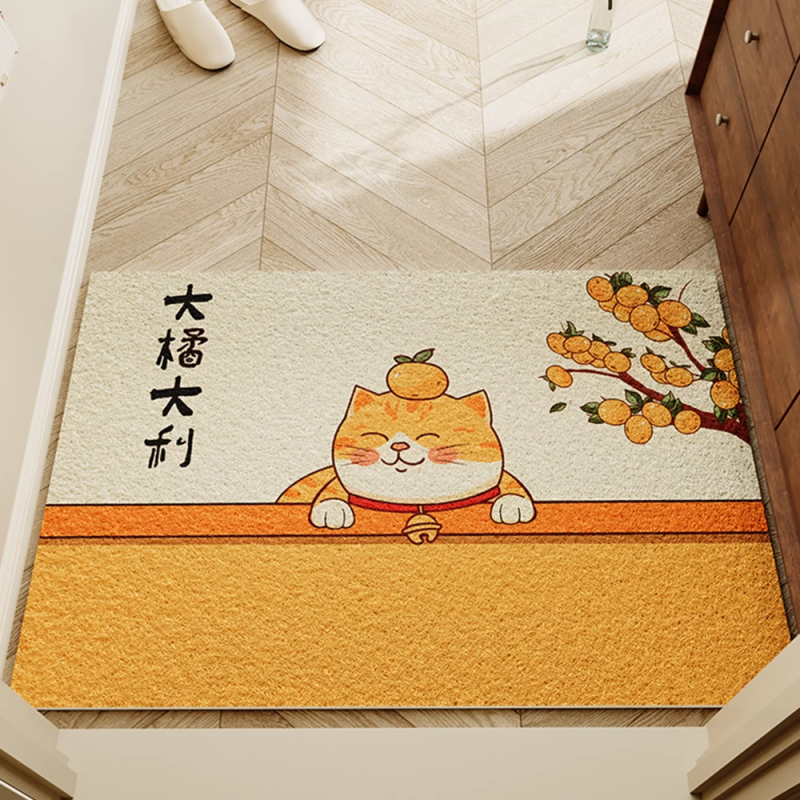 2025新款入户门地垫家用丝圈脚垫卡通玄关除尘地毯可裁剪进门垫,居家布艺,入户地垫,淘宝优惠券,粉丝福利购,淘宝优惠卷