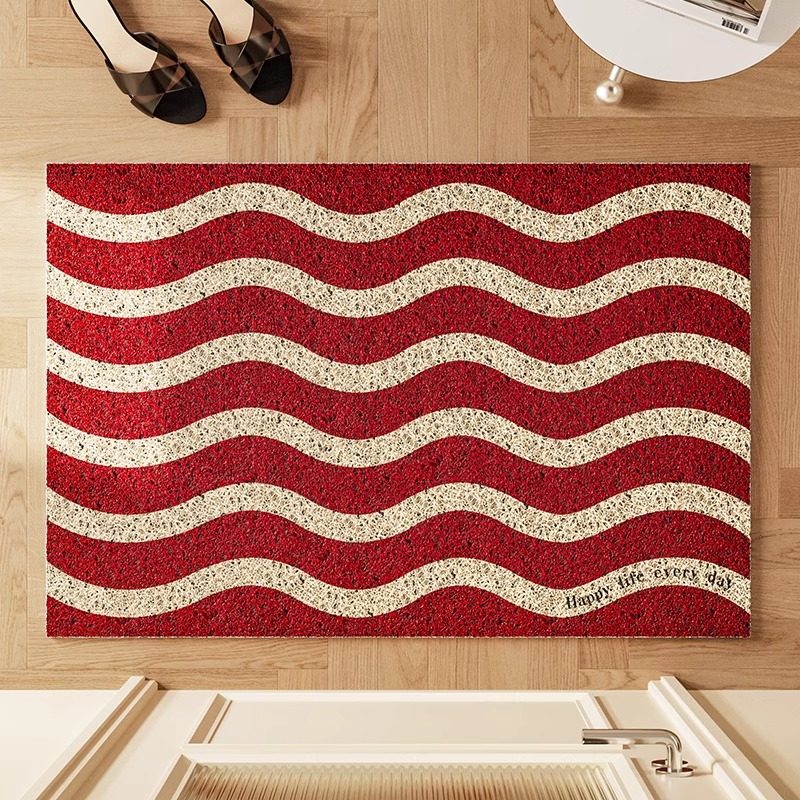 高级感入户门地垫条纹系列复古丝圈防尘门垫进门玄关地毯可裁剪,居家布艺,入户地垫,淘宝优惠券,粉丝福利购,淘宝优惠卷