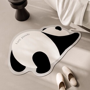 浴室地垫吸水垫卫生间门口硅藻泥防滑防摔耐脏脚垫卡通可裁剪地毯