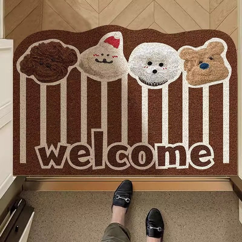 复古丝圈入户门地垫进门玄关防滑除尘耐脏脚垫出租屋房间装饰地毯,居家布艺,入户地垫,淘宝优惠券,粉丝福利购,淘宝优惠卷