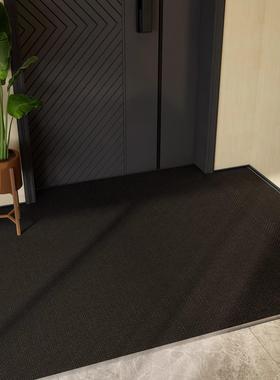 进门地垫入户门垫免洗防滑耐脏地毯门外垫子门内玄关脚垫定制黑色