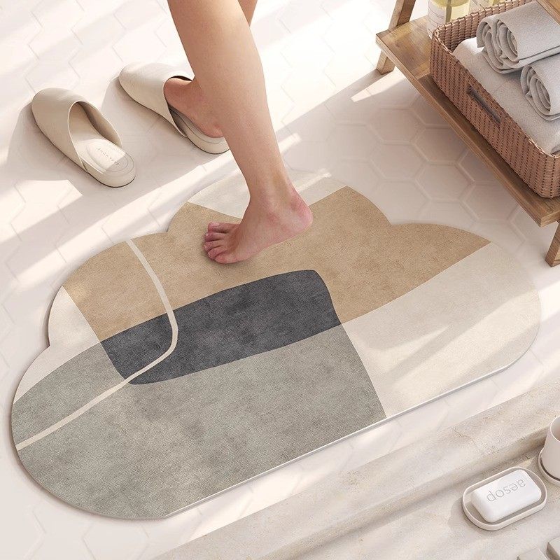 卫生间侘寂风吸水软垫家用日式浴室地垫厕所防滑速干门垫天津脚垫,居家布艺,家用脚垫,淘宝优惠券,粉丝福利购,淘宝优惠卷