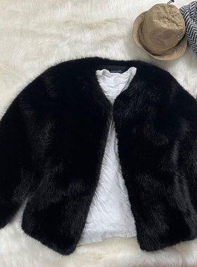皮草外套女短款加厚冬季新款仿狐狸毛海宁皮毛一体貂皮大衣休闲