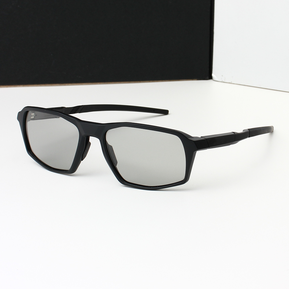 户外运动超轻偏光太阳镜男女复古铝镁防风沙骑行跑步变色墨镜开车