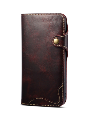 iPhone苹果17油蜡皮16真皮15头层14牛皮13复古12翻盖11手机壳Pro保护套MAX/Plus/Air/X/XS/XR/7/8/SE2/3/16E