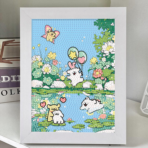 木框盒装钻石画摆台买二领券减10