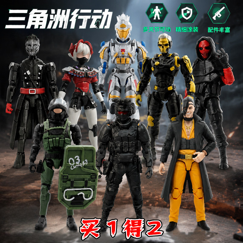 新款三角洲3d打印人偶凌霄戍卫威龙渡鸦干员超可动赛伊德手办玩具图片