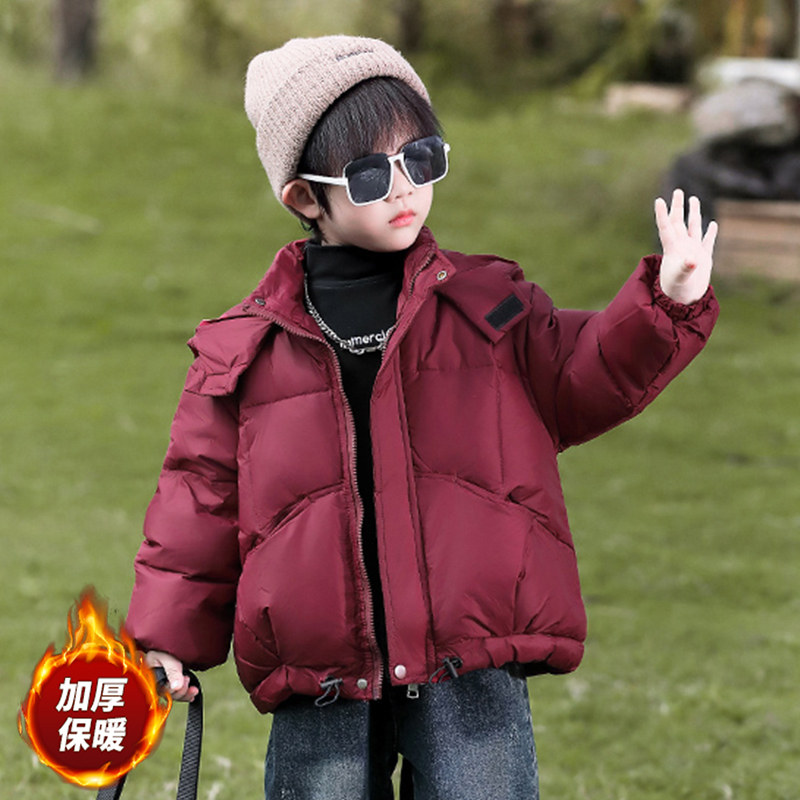 男童羽绒服冬季2024新款洋气儿童红色过年外套宝宝秋冬装好看棉服,童装/婴儿装/亲子装,羽绒服,淘宝优惠券,粉丝福利购,淘宝优惠卷