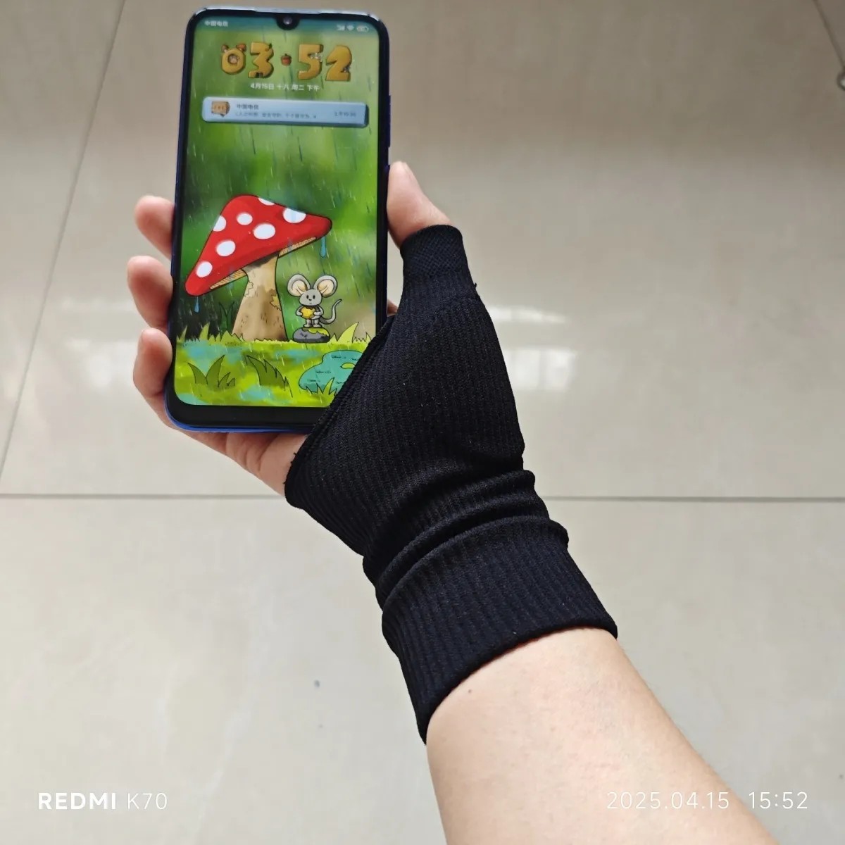 弹力黑色手指加压手腕训练护腕运动扭伤透气电脑键盘手护手套