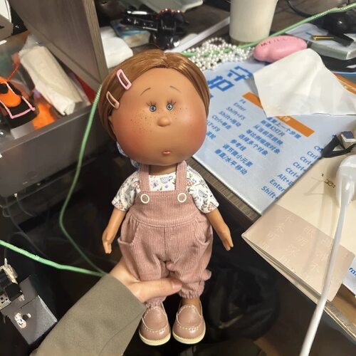 2026新款土豆娃娃mia西班牙24cm娃娃豆豆眼女孩子DIY玩具生日礼物