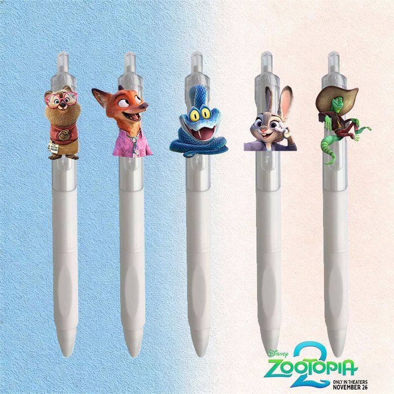 疯狂动物城2高颜值按动黑色0.5mm