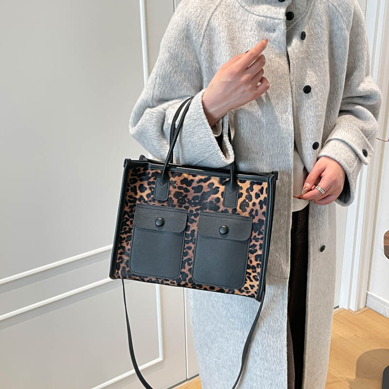 2026新款时尚豹纹单肩腋下通勤包潮流复古小众大容量托特包包女,箱包皮具/热销女包/男包,通用款女包,淘宝优惠券,粉丝福利购,淘宝优惠卷