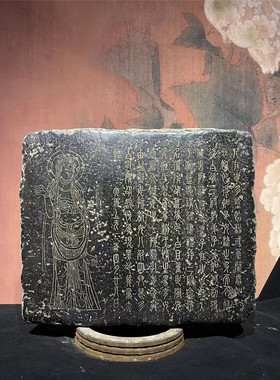 庭院石雕复古雕刻佛板做旧