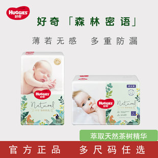 好奇小森林超薄透气婴儿尿不湿升级好奇森林密语拉拉裤 拍四包箱装