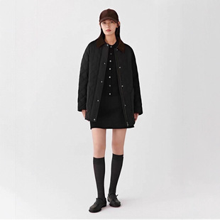 羽绒服小禾同源鹅绒服2026冬新款羊毛混纺平纹布羽绒服中长款外套