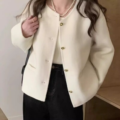 2025年秋季新款双面毛呢大衣