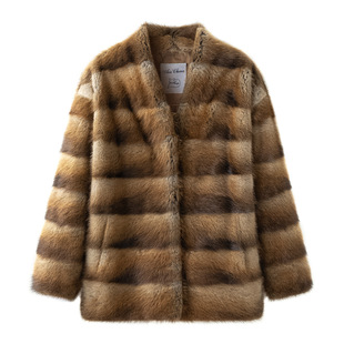 2026冬季新款进口青根貂中长款貂皮大衣整貂真貂水貂毛皮草外套女