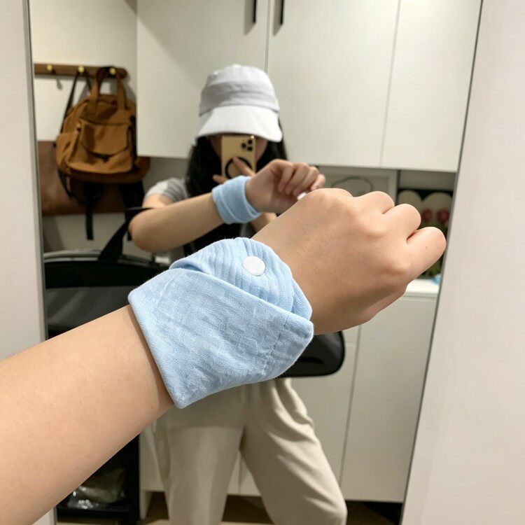 流汗救星!儿童口水巾女式运动汗巾新款手腕健身毛巾腕巾透气吸水
