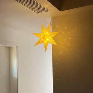 星星灯纸灯罩挂件装饰挂件家居客厅阳台窗户装饰灯氛围灯