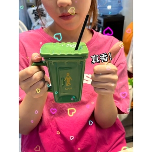 搞怪马克杯蹲便器杯子恶搞重口味陶瓷水杯送朋友整蛊礼物 创意个性