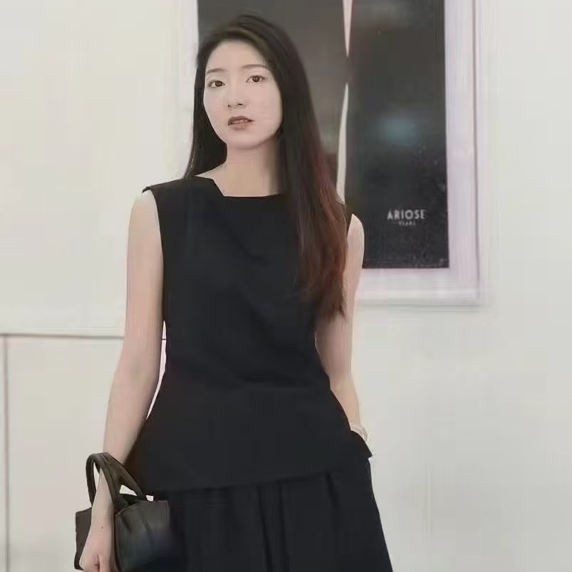 【商场同款】艾诺丝现货2025夏季新款无袖衬衫女上衣5057-689