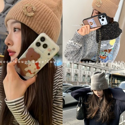 25FW订染羊绒冷帽字母针织帽女