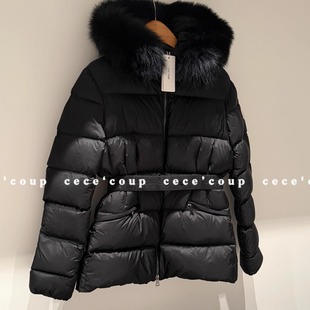 宝藏店铺 新品 小蛮腰90鹅绒连帽羽绒外套 cece 25FW coup