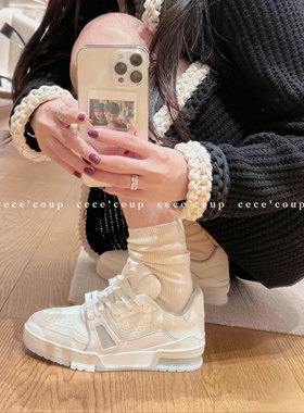 cece coup 经典升级！10/20 新品 25FW 经典款厚底白水泥休闲板鞋