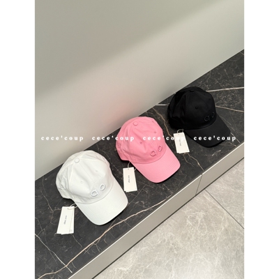 25ss字母刺绣遮阳帽鸭舌帽女