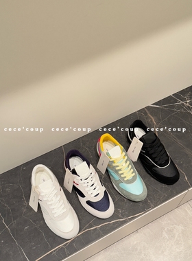 cece coup运动女孩！11/28 新品 24FW 拼色低帮休闲运动鞋 德训鞋