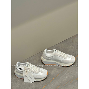 阿甘鞋 coup 女 厚底休闲小白鞋 秒变大长腿 24s cece 新品
