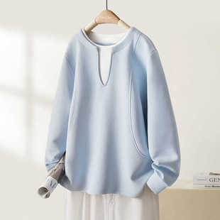 上衣 卫衣女春秋外套正肩长袖 奥特莱斯大牌女装 外贸清仓设计感爆款