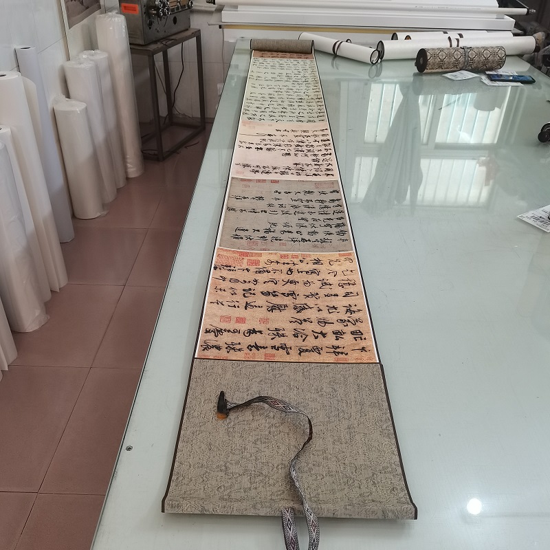 蔡京五帖复古书法字画行书尺牍真迹高清微喷复制手卷装裱装饰画