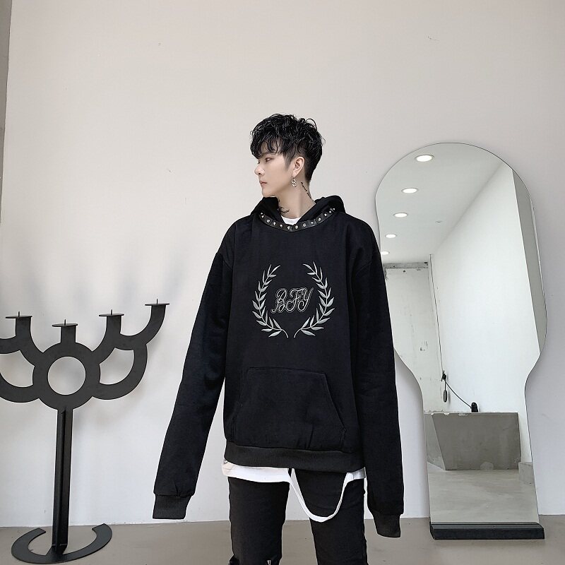 春季个性装饰绣花潮流卫衣外套A246-2017-P85,男装卫衣,电商A246
