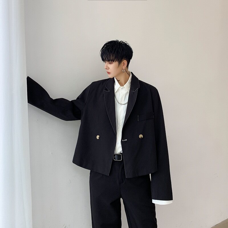 早春个性简约百搭短款西服外套A246-3015-P105,男装西服,电商A246