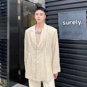 韩版衬衣外套男秋季新款宽松百搭潮流高级感痞帅衬衣A24-2456-P95图片