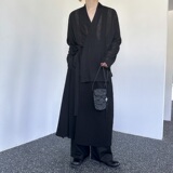 秋季新款镂空提花复古绑带设计长袖男女衬衣6825P95，男装衬衫，电商A246