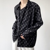 新款时尚休闲气质格子设计感痞帅衬衫上衣A246-2428-P85，男装衬衫，电商A246