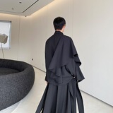 春季立体裁剪不规则多片式男女中式潮流衬衣个性暗黑系3548P125，男装衬衫，电商A246
