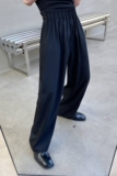 春季小众腰头褶皱设计直筒男裤潮流时髦拖地简约雅痞长裤3785P75，男装休闲裤，电商A246