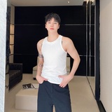 夏季圆领弹力针织背心潮流痞帅修身罗纹无袖坎肩5249P55，男装背心/马甲，电商A246