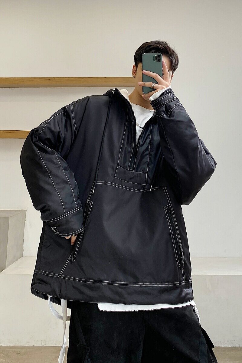 冬季连帽套头男女棉衣个性休闲韩版棉袄3812P135,男装棉衣,电商A246