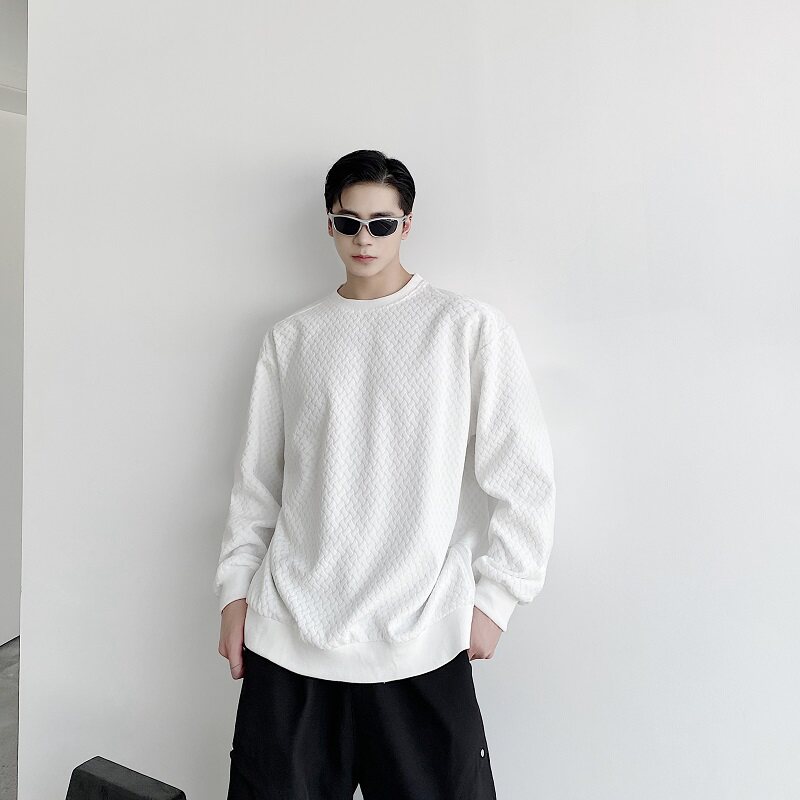 秋冬个性浮雕花纹长袖卫衣A246-5112-P85,男装卫衣,电商A246