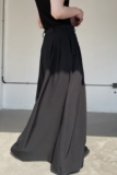小众暗黑系气质礼服长裙潮流简约冷淡风男女高腰褶皱裙子3660P85，男装休闲裤，电商A246