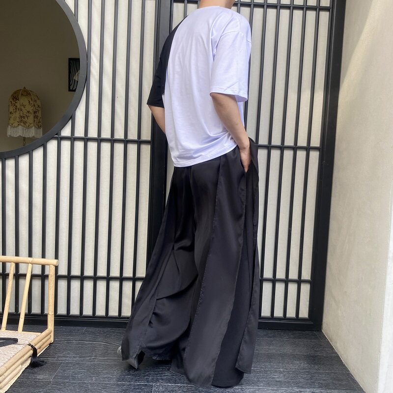 夏季潮流个性撞色圆领短袖男女T恤简约复古休闲半袖506P45,男装T恤,电商A246