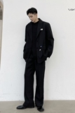 暗黑个性毛边切割山本风潮流斜边领带宽松百搭西服外套3851-P135，男装西服，电商A246