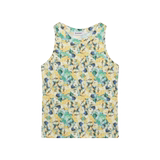 夏季个性花卉紧身型男圆领背心潮流痞帅无袖弹力针织坎肩5254P60，男装背心/马甲，电商A246